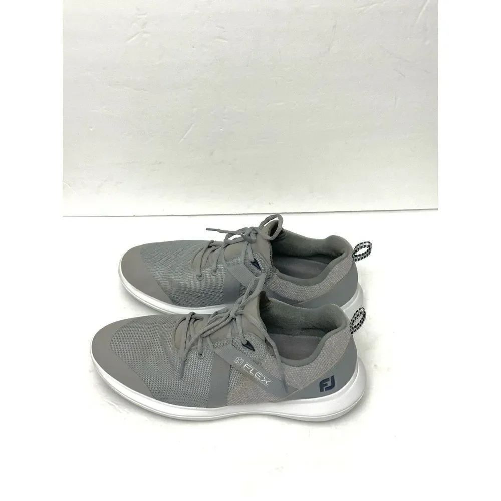 FootJoy FJ Flex Spikeless Shoes, Grey - Style #56106 size 10